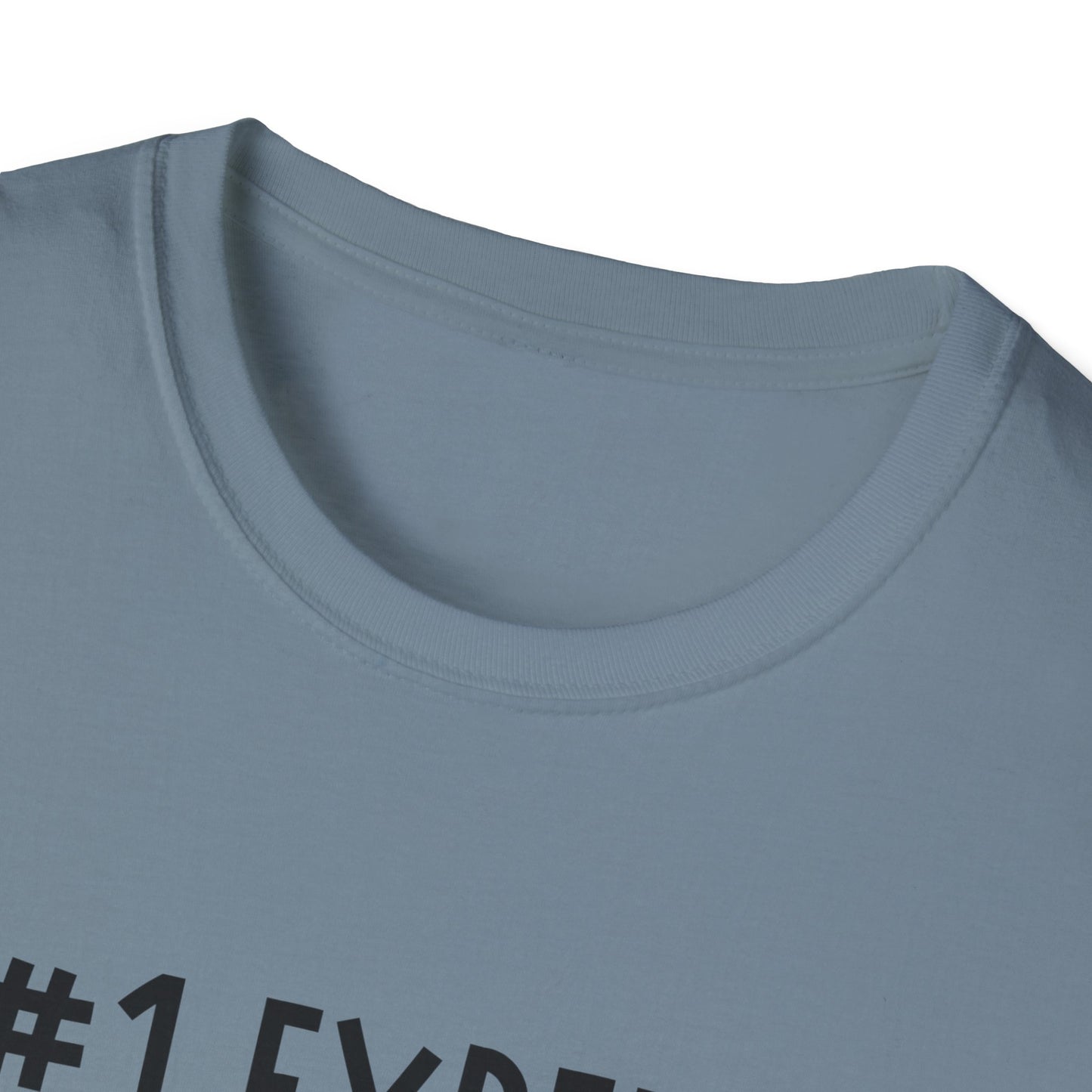 #1 Expert Right Here T-Shirt — Funny Confidence Tee