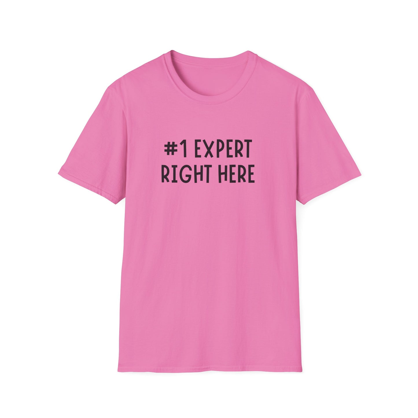 #1 Expert Right Here T-Shirt — Funny Confidence Tee