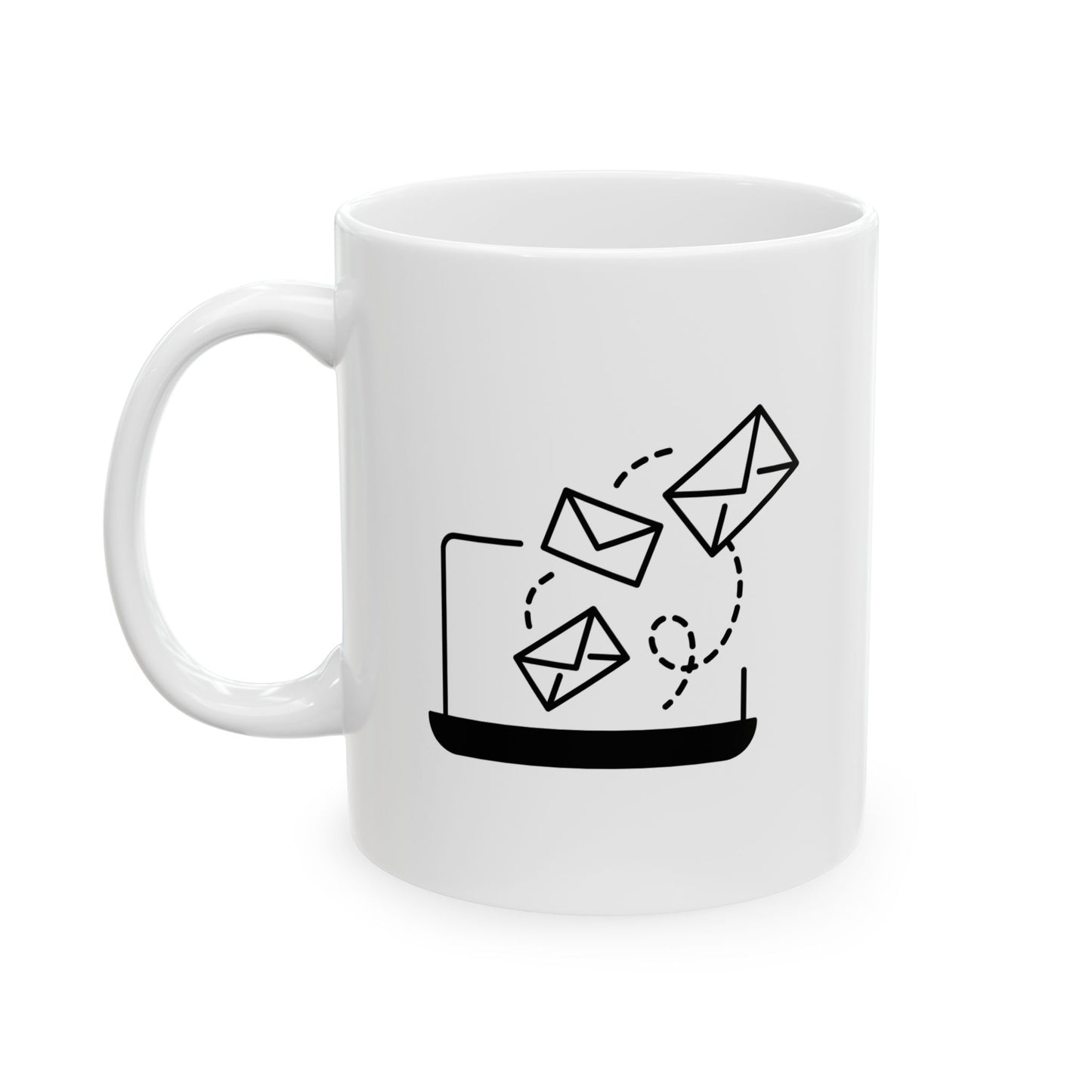 Ceramic Mug – 'Now Your Email Found Me Well.' Funny Minimalist Office Coffee Cup (11oz, 15oz)