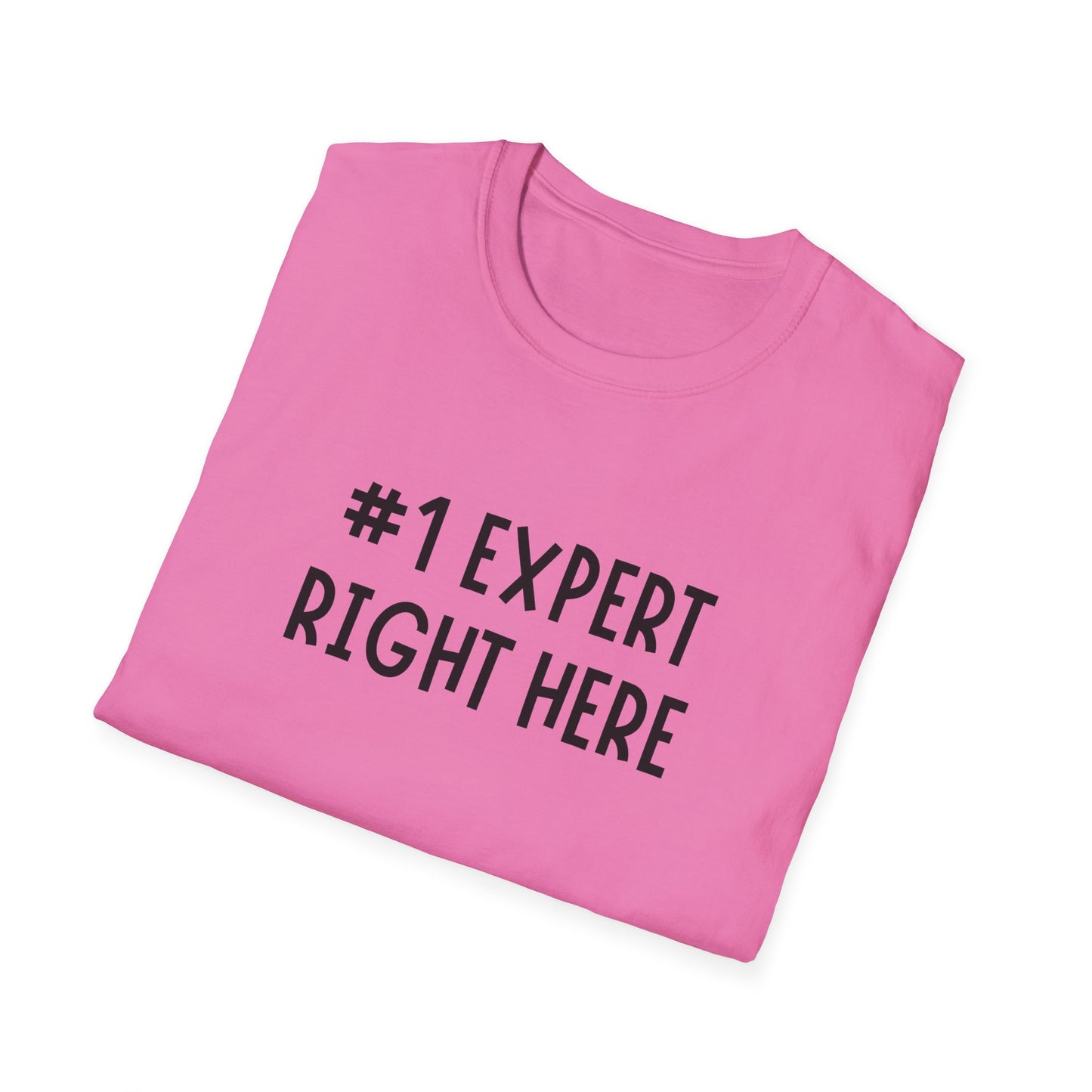 #1 Expert Right Here T-Shirt — Funny Confidence Tee